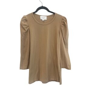 Pomander Place Womens Short Sleeve Crew Neck T-Shirt Camel Brown Tan Size Medium